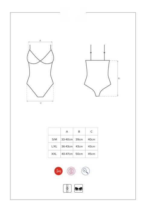 810-TED-1 Body czarne S/M 810-TED-1 Body czarne S/M