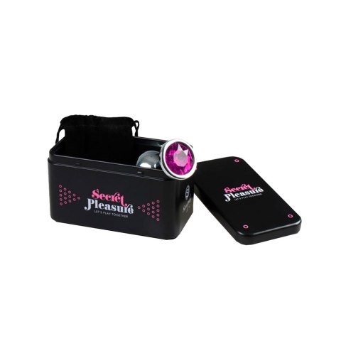 Metal Butt Plug Fuchsia rozmiar S Metal Butt Plug Fuchsia rozmiar S