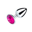 Metal Butt Plug Fuchsia rozmiar S Metal Butt Plug Fuchsia rozmiar S