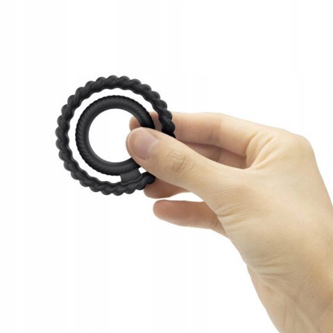 Pierścień na penisa i jądra, podwójny Dual Ring. Silikonowy Pierścień na penisa i jądra, podwójny Dual Ring. Silikonowy