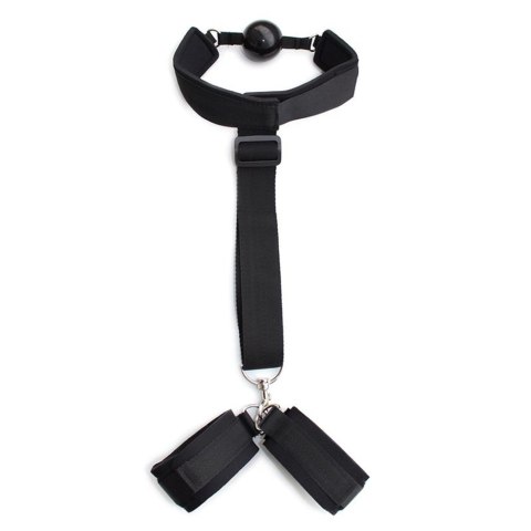 Uprząż z kneblem Gag Ball With Hand Cuff Uprząż z kneblem Gag Ball With Hand Cuff