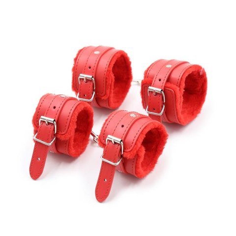 Zestaw BDSM Begginers Bondage Set Red Zestaw BDSM Begginers Bondage Set Red