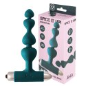 Korek analny z wibracjami, silikonowy. Kulkowy z uchwytem Korek analny z wibracjami, silikonowy. Kulkowy z uchwytem