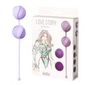 Kulki do pochwy, mięśnie Kegla. 4 kuleczki o różnej wadze. Valkyrie Purple