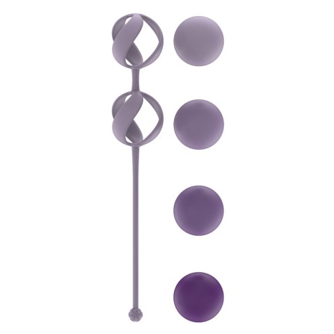 Kulki do pochwy, mięśnie Kegla. 4 kuleczki o różnej wadze. Valkyrie Purple Kulki do pochwy, mięśnie Kegla. 4 kuleczki o różnej wadze. Valkyrie Purple