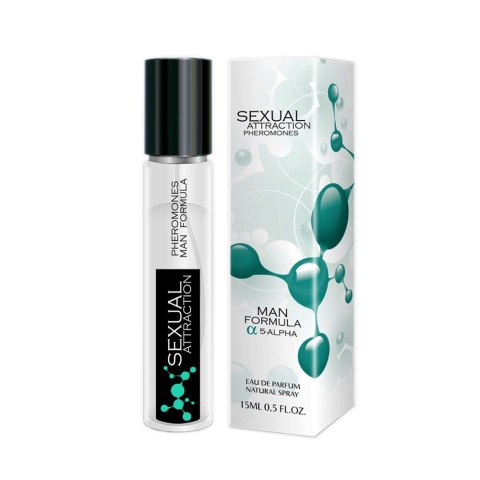 Męski zapach na kobiety. Feromony na randkę. Sexual Attraction Man 15 ml. Męski zapach na kobiety. Feromony na randkę. Sexual Attraction Man 15 ml.