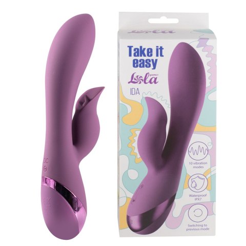 Wibrator rabbit z miękkiego silikonu. Stymulacja punktu G i łechtaczki. IDA Wibrator rabbit z miękkiego silikonu. Stymulacja punktu G i łechtaczki. IDA
