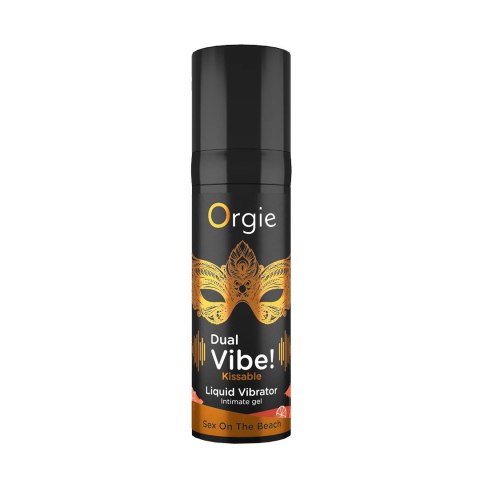 Wibrujący żel intymny Dual Vibe Kissable Sex On The Beach. Żel o smaku koktajlu. Wibrujący żel intymny Dual Vibe Kissable Sex On The Beach. Żel o smaku koktajlu.