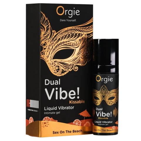 Wibrujący żel intymny Dual Vibe Kissable Sex On The Beach. Żel o smaku koktajlu. Wibrujący żel intymny Dual Vibe Kissable Sex On The Beach. Żel o smaku koktajlu.