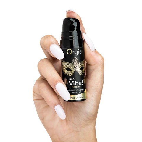 Żel intymny Dual Vibe Kissable Pina Colada. Żel wibrujący i stymulujący. Żel intymny Dual Vibe Kissable Pina Colada. Żel wibrujący i stymulujący.