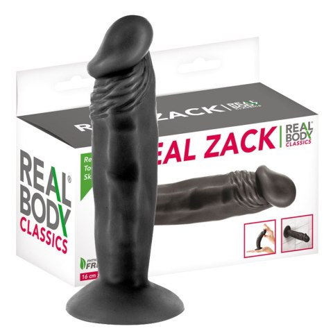 Dildo na przyssawce, kształt penisa z żyłami, realistyczny. Zack 16 cm