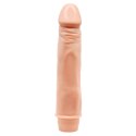 Dildo, penis z wibracjami dla kobiet 21 cm. Zasilany bateriami. Cielisty