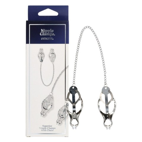 Klamerki na łańcuszku ozdobnym. Ozdoba erotyczna ciała - Nipple Clamps Klamerki na łańcuszku ozdobnym. Ozdoba erotyczna ciała - Nipple Clamps