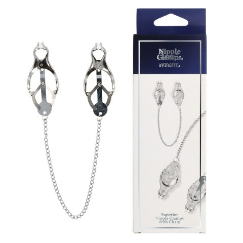 Klamerki na łańcuszku ozdobnym. Ozdoba erotyczna ciała - Nipple Clamps Klamerki na łańcuszku ozdobnym. Ozdoba erotyczna ciała - Nipple Clamps