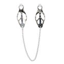 Klamerki na łańcuszku ozdobnym. Ozdoba erotyczna ciała - Nipple Clamps