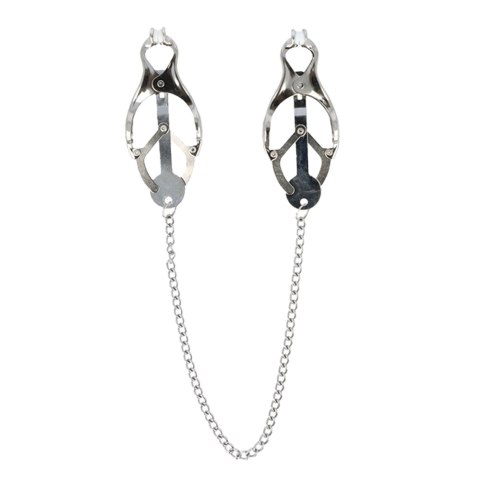 Klamerki na łańcuszku ozdobnym. Ozdoba erotyczna ciała - Nipple Clamps Klamerki na łańcuszku ozdobnym. Ozdoba erotyczna ciała - Nipple Clamps