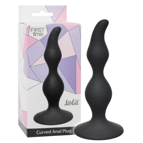Korek analny na przyssawce, silikonowy. Curved Anal Plug Korek analny na przyssawce, silikonowy. Curved Anal Plug