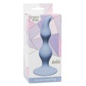 Korek analny o zakrzywionym kształcie. Curved Anal Plug Blue