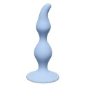 Korek analny o zakrzywionym kształcie. Curved Anal Plug Blue