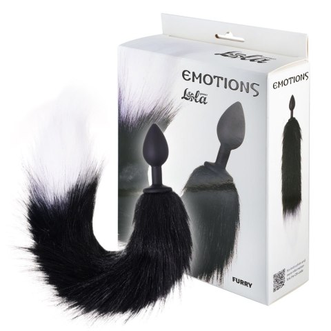 Korek analny z czarno- białą kitką Furry Anal Plug. Zmysłowy design. Korek analny z czarno- białą kitką Furry Anal Plug. Zmysłowy design.
