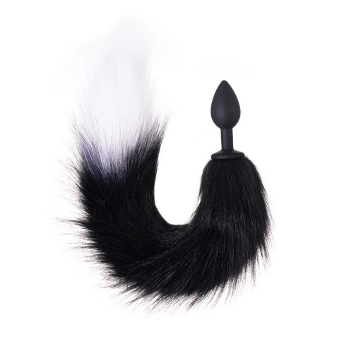 Korek analny z czarno- białą kitką Furry Anal Plug. Zmysłowy design. Korek analny z czarno- białą kitką Furry Anal Plug. Zmysłowy design.