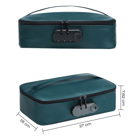 Kuferek na sex zabawki na zamek i kod, Discreet Box Luxury Green Kuferek na sex zabawki na zamek i kod, Discreet Box Luxury Green