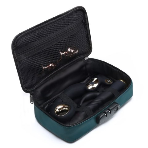 Kuferek na sex zabawki na zamek i kod, Discreet Box Luxury Green Kuferek na sex zabawki na zamek i kod, Discreet Box Luxury Green