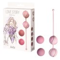 Kulki dopochwowe do stymulacji 4 sztuki, z ciężarkami. Valkyrie Pink