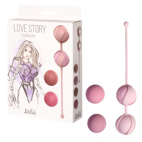 Kulki dopochwowe do stymulacji 4 sztuki, z ciężarkami. Valkyrie Pink Kulki dopochwowe do stymulacji 4 sztuki, z ciężarkami. Valkyrie Pink