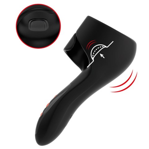 JAMYJOB™ – Pulsar Wand Black | Masturbator silikonowy z wibracjami i pulsacją JAMYJOB™ – Pulsar Wand Black | Masturbator silikonowy z wibracjami i pulsacją