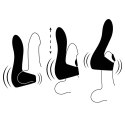 JAMYJOB™ – Pulsar Wand Black | Masturbator silikonowy z wibracjami i pulsacją