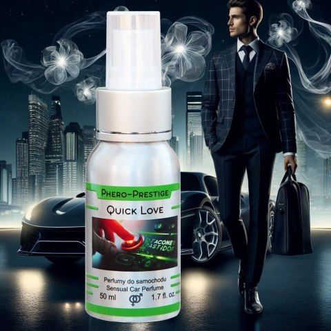 Perfumy zapach premium do wnętrza samochodu Quick Love 50 ml Perfumy zapach premium do wnętrza samochodu Quick Love 50 ml
