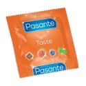 Prezerwatywa Pasante Taste. Aromatyzowane mięta, truskawka, czekolada i jagoda. Prezerwatywa Pasante Taste. Aromatyzowane mięta, truskawka, czekolada i jagoda.
