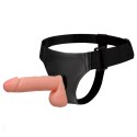 Strap-on z jądrami w cielistym kolorze. Regulowany pas. Sztywny, a zarazem elastyczny penis. Strap-on z jądrami w cielistym kolorze. Regulowany pas. Sztywny, a zarazem elastyczny penis.