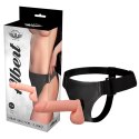 Strap-on z jądrami w cielistym kolorze. Regulowany pas. Sztywny, a zarazem elastyczny penis. Strap-on z jądrami w cielistym kolorze. Regulowany pas. Sztywny, a zarazem elastyczny penis.