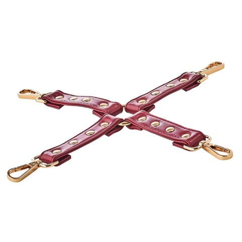 Uprząż do krzyżowego wiązania Hogtie Red, czerwona ekoskóra Uprząż do krzyżowego wiązania Hogtie Red, czerwona ekoskóra