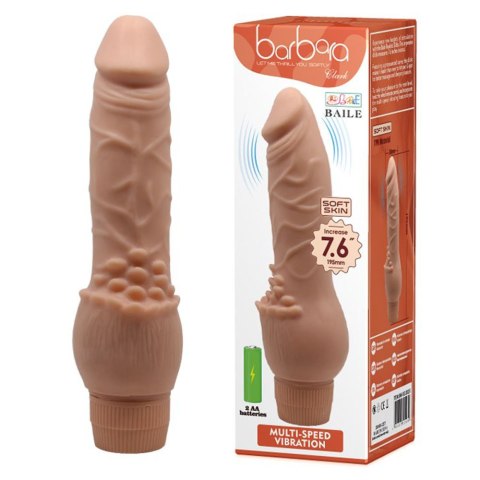 Wibrator dla kobiet, penis z żyłami i zarysowaną główką. Penetracja pochwy Wibrator dla kobiet, penis z żyłami i zarysowaną główką. Penetracja pochwy