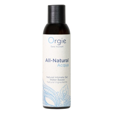 Żel naturalny na bazie wody, poślizgowy. All-Natural Acqua. Żel naturalny na bazie wody, poślizgowy. All-Natural Acqua.