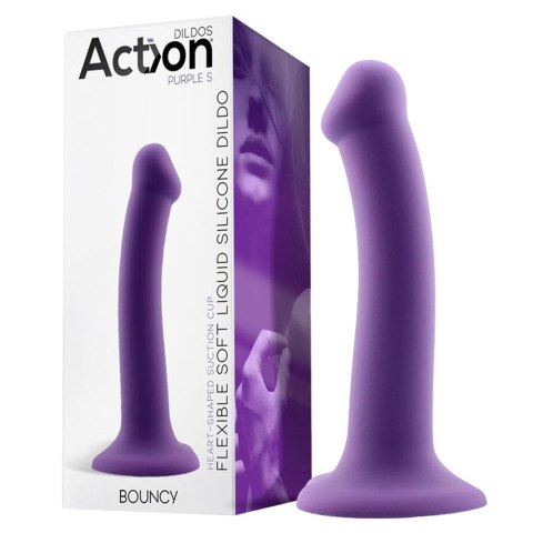 Dildo silikonowe na przyssawce, rozmiar S. Elastyczne. Do uprzęży. Bouncy Dildo silikonowe na przyssawce, rozmiar S. Elastyczne. Do uprzęży. Bouncy