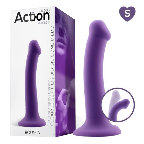 Dildo silikonowe na przyssawce, rozmiar S. Elastyczne. Do uprzęży. Bouncy Dildo silikonowe na przyssawce, rozmiar S. Elastyczne. Do uprzęży. Bouncy