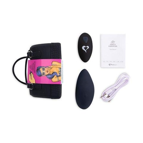 FeelzToys Panty Vibe Black – wibrator do majtek z pilotem FeelzToys Panty Vibe Black – wibrator do majtek z pilotem