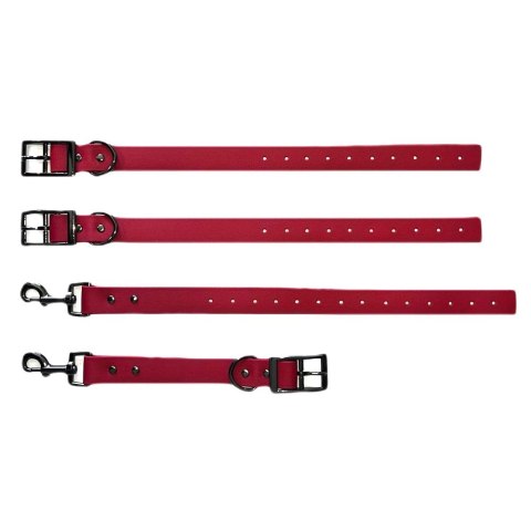 Kajdanki na nogi BDSM z łącznikiem. Regulowane, czerwone, do bondage. Kajdanki na nogi BDSM z łącznikiem. Regulowane, czerwone, do bondage.