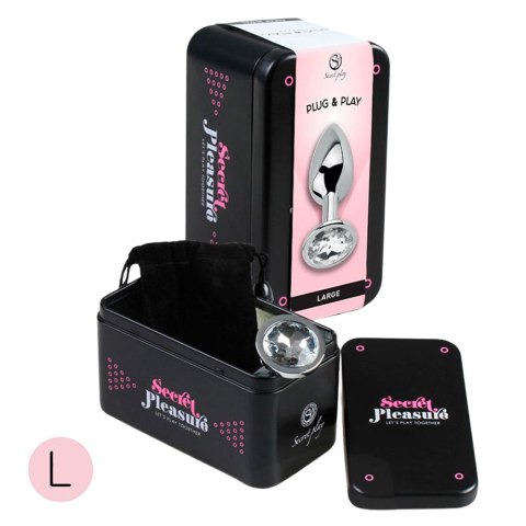 Metal Butt Plug Clear Crystal™ L | Luksus • Wypełnienie • Biżuteria Intymna Metal Butt Plug Clear Crystal™ L | Luksus • Wypełnienie • Biżuteria Intymna