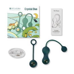 Magic Motion Crystal Duo – Inteligentny Wibrator Kegla z Ciężarkami | Trening i Przyjemność