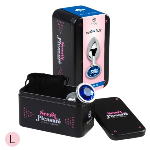 Metal Butt Plug Blue™ L | Intensywność • Styl • Biżuteria Intymna Metal Butt Plug Blue™ L | Intensywność • Styl • Biżuteria Intymna