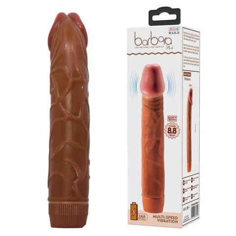 Realistyczny wibrator dildo z grubymi żyłami i główką penisa. Podnieca Realistyczny wibrator dildo z grubymi żyłami i główką penisa. Podnieca