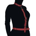 Uprząż BDSM. Obroża, pasek i łącznik. Pasek parciany. Regulowana