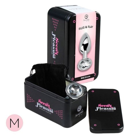 Metal Butt Plug Clear Crystal™ M | Styl • Komfort • Luksus Metal Butt Plug Clear Crystal™ M | Styl • Komfort • Luksus