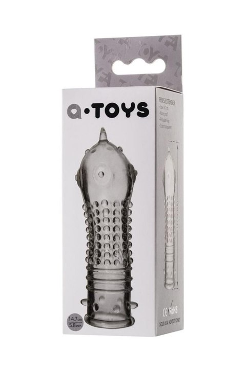 A-TOYS, Penis Sleeve, TPR, Transparent, 14.7 cm A-TOYS, Penis Sleeve, TPR, Transparent, 14.7 cm