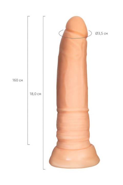 A-TOYS, Realistic Dildo, TPE, Flesh, 18 cm A-TOYS, Realistic Dildo, TPE, Flesh, 18 cm
